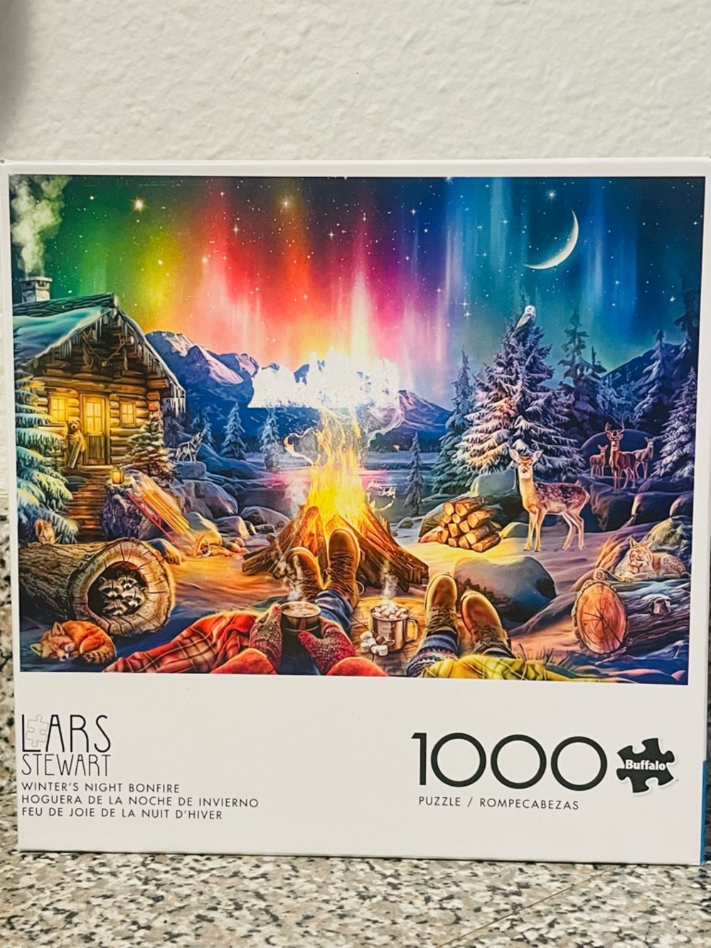 ‼️BOGO FREE‼️ LARS Stewart Winter’s Night Bonfire 1000 Piece Puzzle